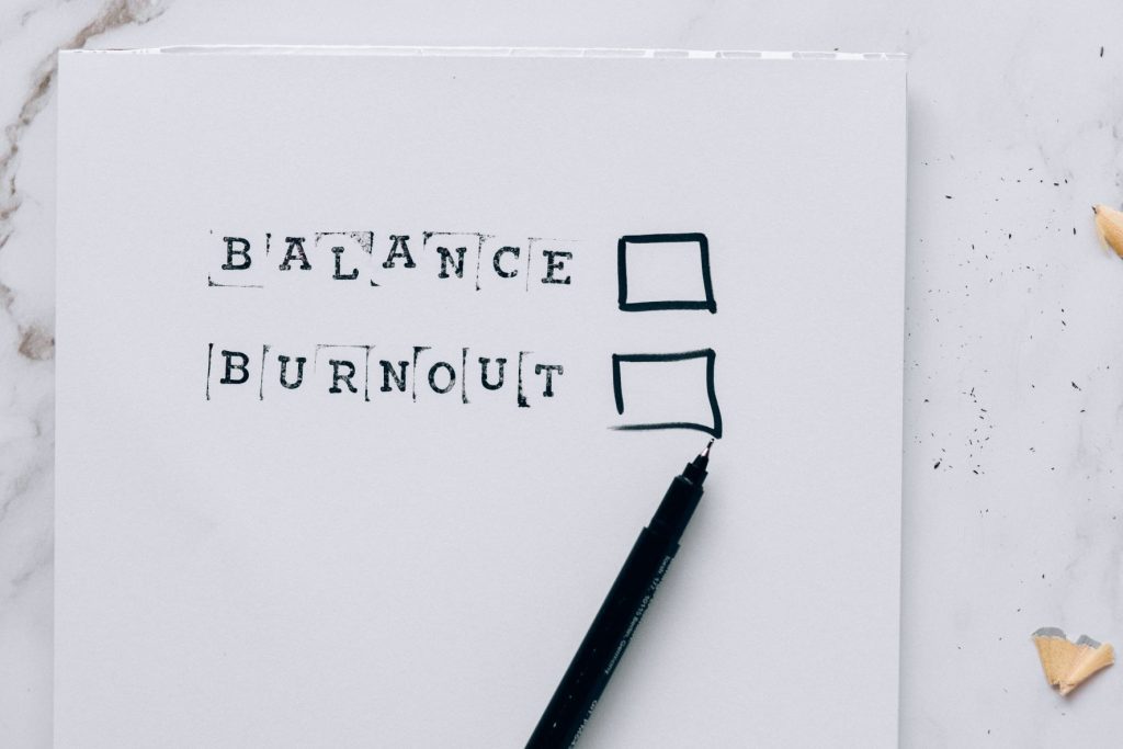 check box balance, burnout