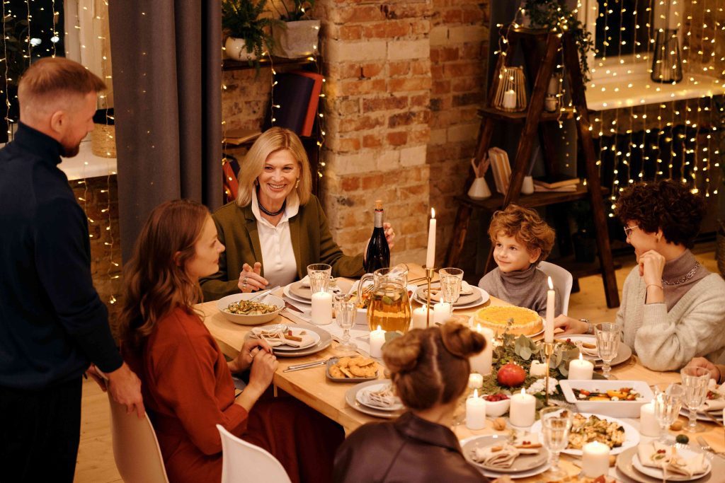 family and food together