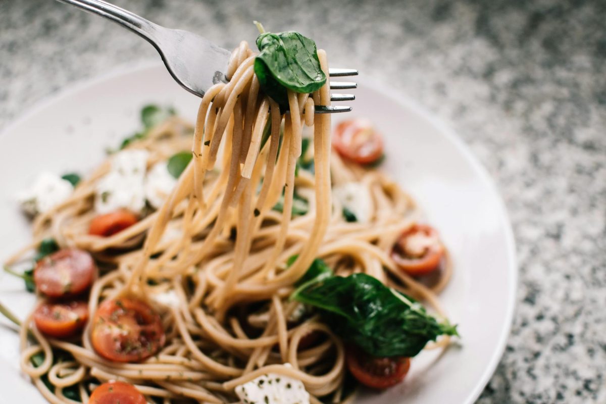 A pasta dish.