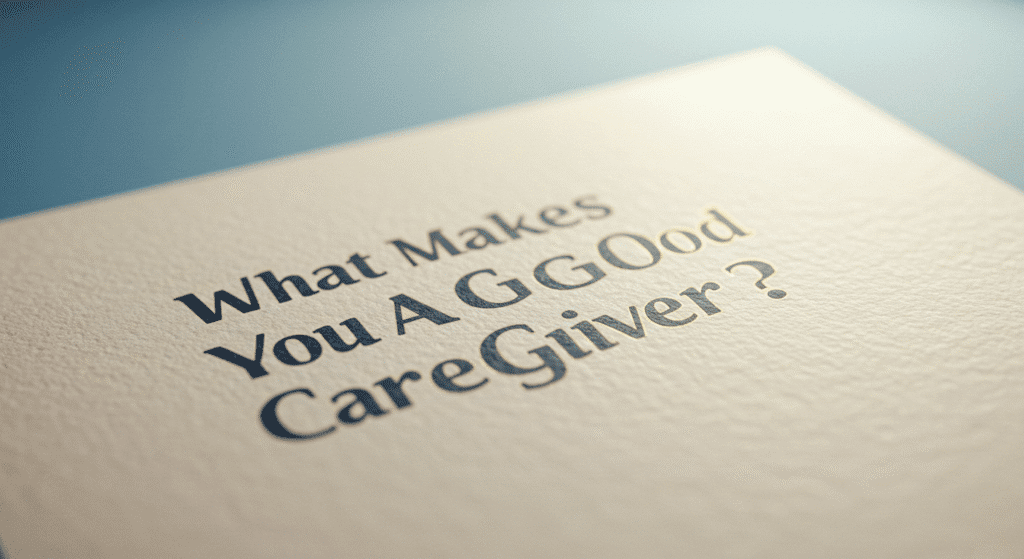 What Makes You A Good Caregiver