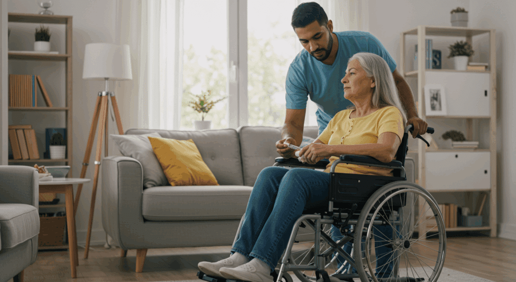 Disabled Spouse at Home